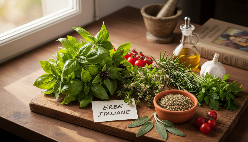 Bylinky v italských jídlech jsou základem celé kuchyně