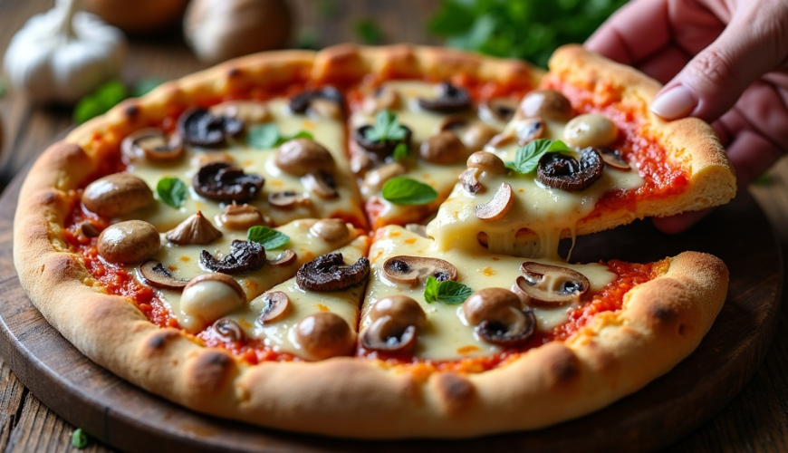Pizza s houbami funguje skvěle, když zvolíte správný druh a ohlídáte vlhkost