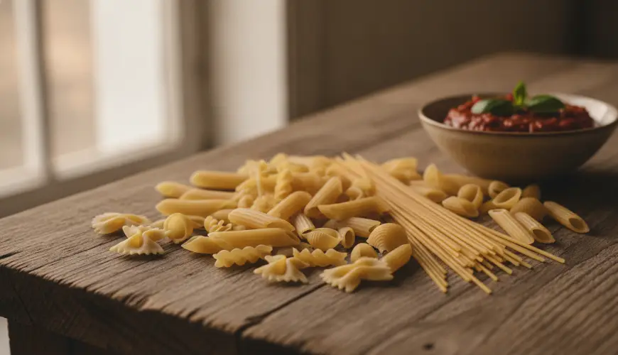 Průvodce výběrem tvaru těstovin k italským omáčkám
