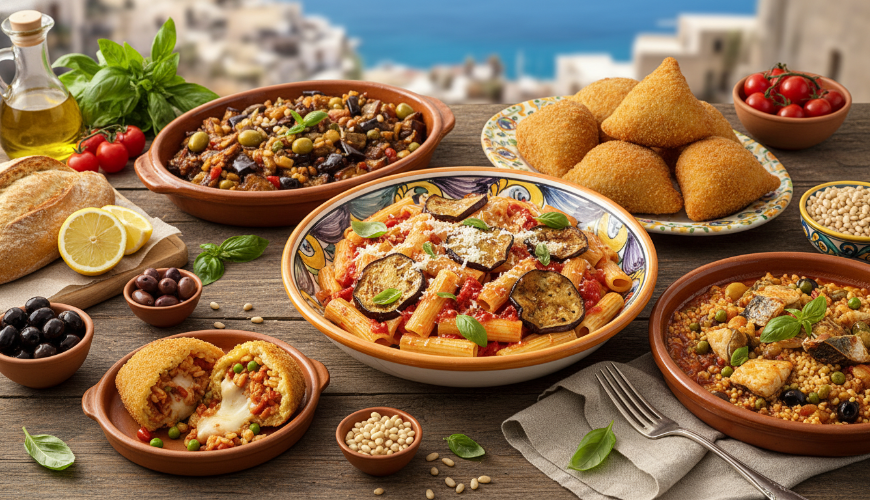 Sicilská kuchyně překvapuje kombinacemi chutí, které v jiných částech Itálie nenajdete